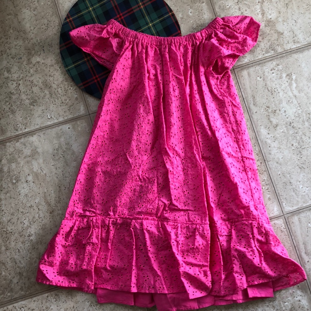 Crown & Ivy eyelet off the shoulder dress, size sm